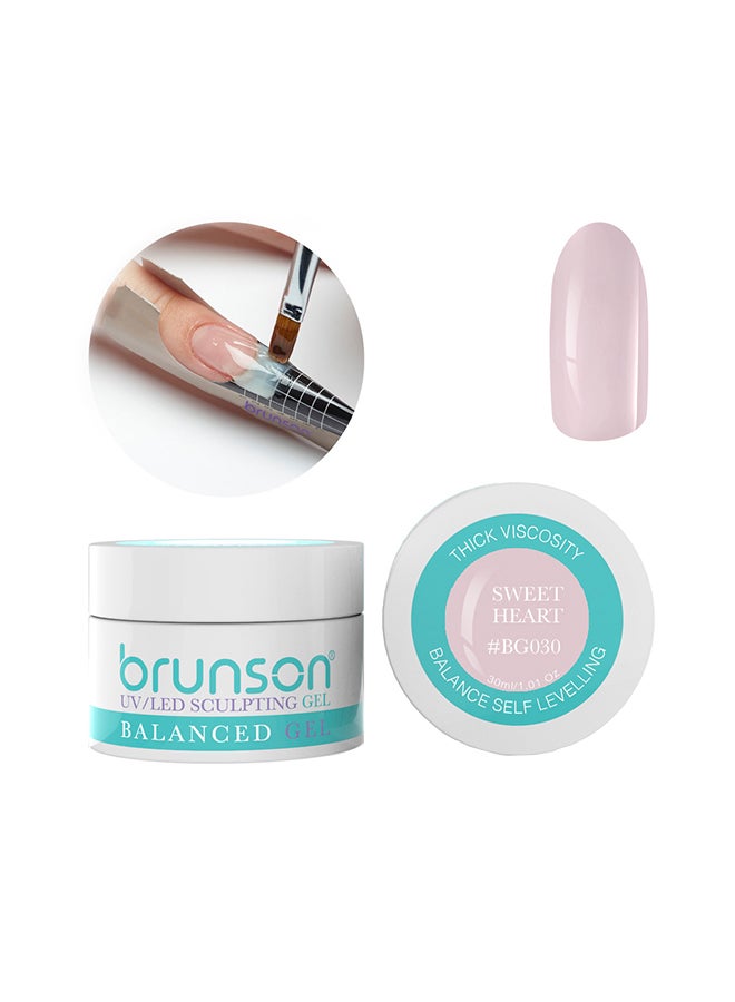 brunson Sculpting Camouflage Uv Builder Gel Balanced Level Gel Uv Sculpting Nail Gel System Sweet Heart Bg030 - 30Ml