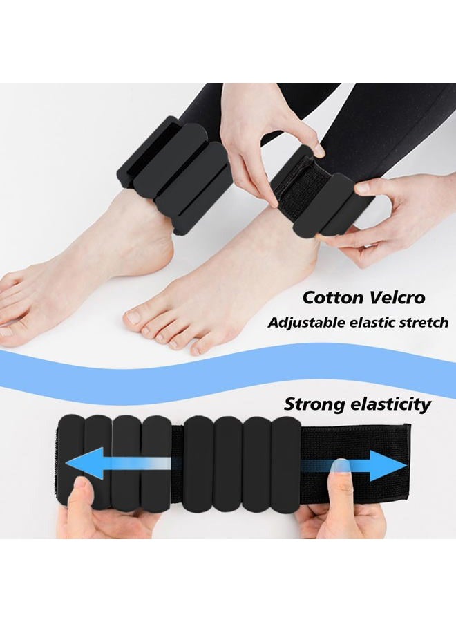 SDATEKIT 1lb Ankle & Wrist Weights for Women - Set of 2 (Total 2lbs) Adjustable Silicone Fitness Bracelets for Yoga/Pilates/PT, Low-Impact Walking & All-Day Wear, Bala-Style Slip-Free Design with - Image 5