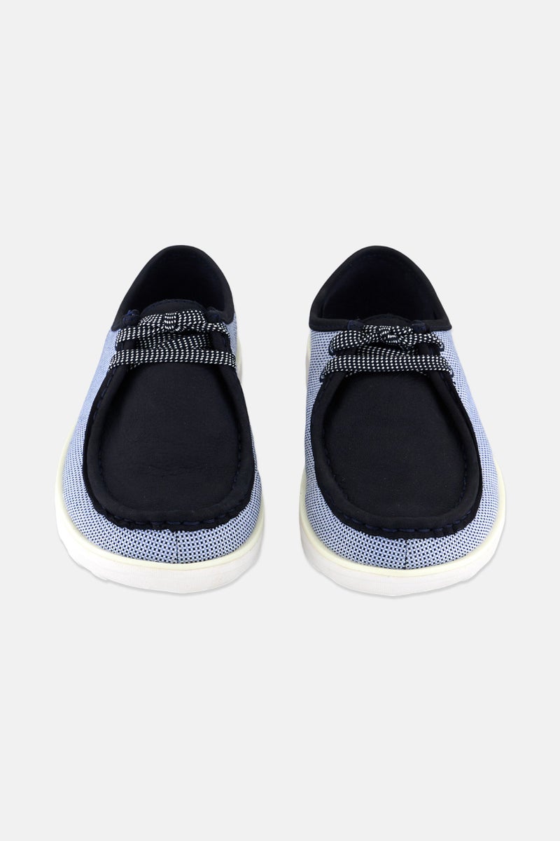 FitFlop Women Loaff Lace Up Casual Shoes, Navy Combo - Image 4