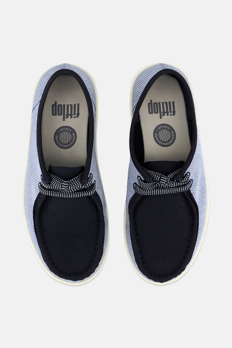 FitFlop Women Loaff Lace Up Casual Shoes, Navy Combo - Image 3