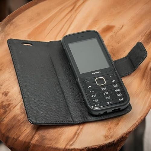 ZAOMA Diary Type Flip Flap Case Cover Compatible for Lava Gem Power Dual Sim Keypad Mobile Feature Phone - Tan - Image 5