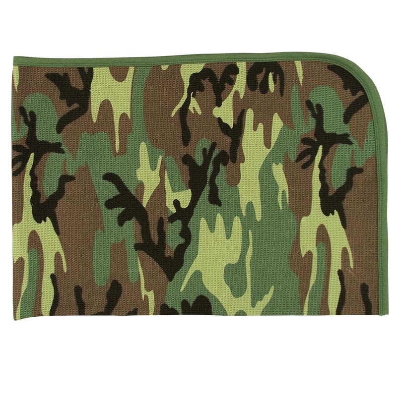Rothco Infant Receiving Blanket, Woodland Camo - Image 2