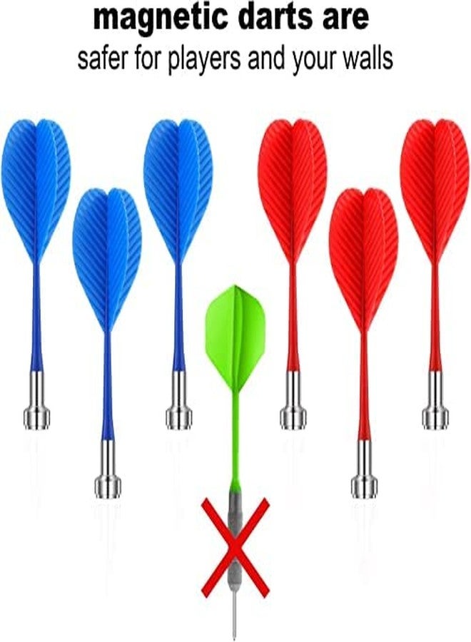 Ankaro Replacement Magnetic Darts 9 pcs, Safe Plastic Wing Target Game Toys (Set of 12) - Image 3