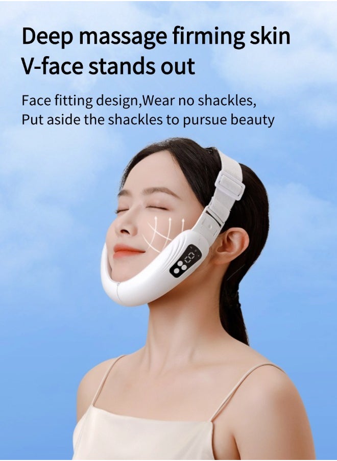 Generic - Microcurrent V-face shaping instrument(V-face bandage,V-face slimming instrument,Facial lifting, firming, shaping, double chin, facial contour, portable for home use) - Image 1