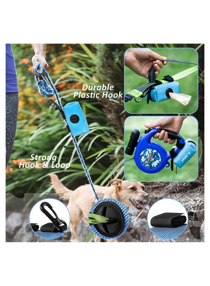 Bag Dispenser Doggie Leak Proof Waste Bag Dispenser 600D Nylon Oxford Zippered Bag Holder and Pet Waste Bags Clip On Container Attaches to Leash, Belt, Harness,Collar, Bags  - Image 2