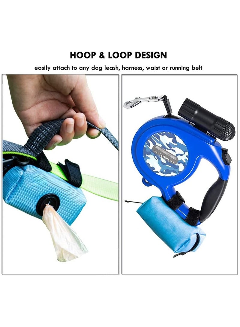 Bag Dispenser Doggie Leak Proof Waste Bag Dispenser 600D Nylon Oxford Zippered Bag Holder and Pet Waste Bags Clip On Container Attaches to Leash, Belt, Harness,Collar, Bags  - Image 4