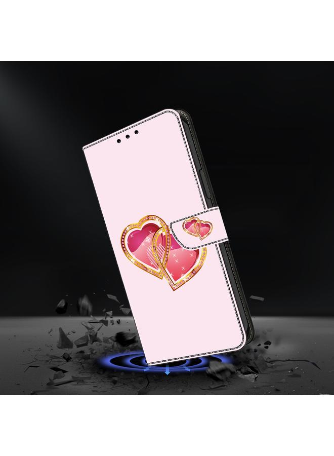 S-TOP Case For iPhone 15 Crystal Painted Leather Phone case - Image 4