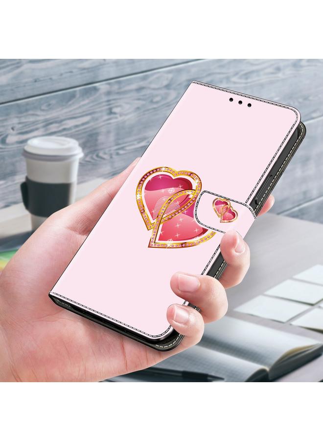 S-TOP Case For iPhone 15 Crystal Painted Leather Phone case - Image 5