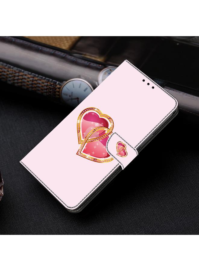 S-TOP Case For iPhone 15 Crystal Painted Leather Phone case - Image 2