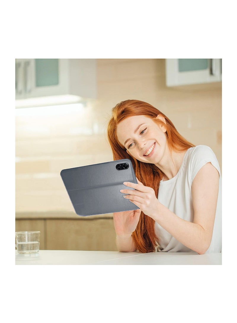 BYTER PU Leather Classic Trifold Stand Flip Case Cover For Honor Pad X9 11.5 Inch 2023 Grey - Image 5