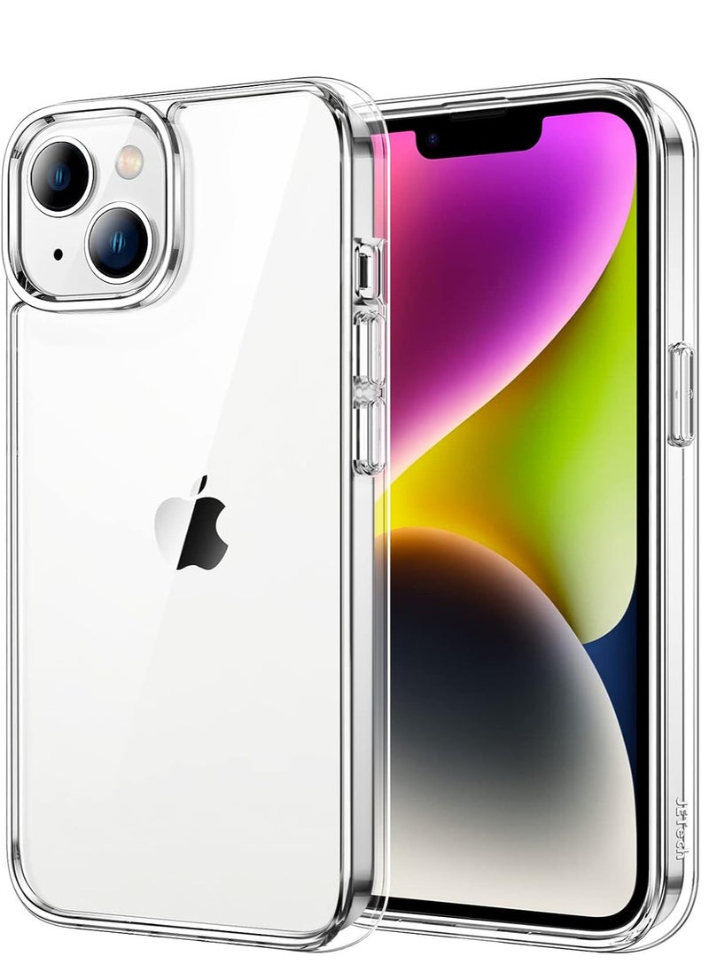 Generic Jetech mobile phone case for iPhone 14, size 6.1 inches, anti-yellowing shockproof mobile phone, scratch-resistant transparent back, thermoplastic polyurethane carbonate  - Image 1