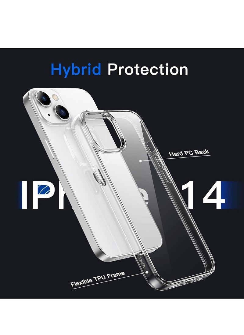 Generic Jetech mobile phone case for iPhone 14, size 6.1 inches, anti-yellowing shockproof mobile phone, scratch-resistant transparent back, thermoplastic polyurethane carbonate  - Image 2