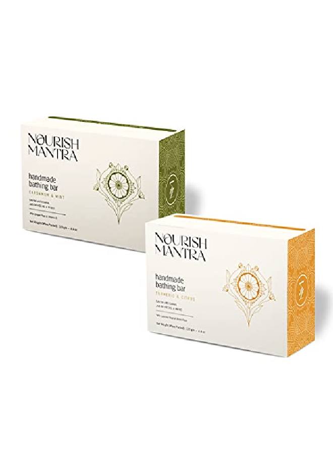 NOURISH MANTRA Handmade Bathing Bar Soap (Duo) - Image 2