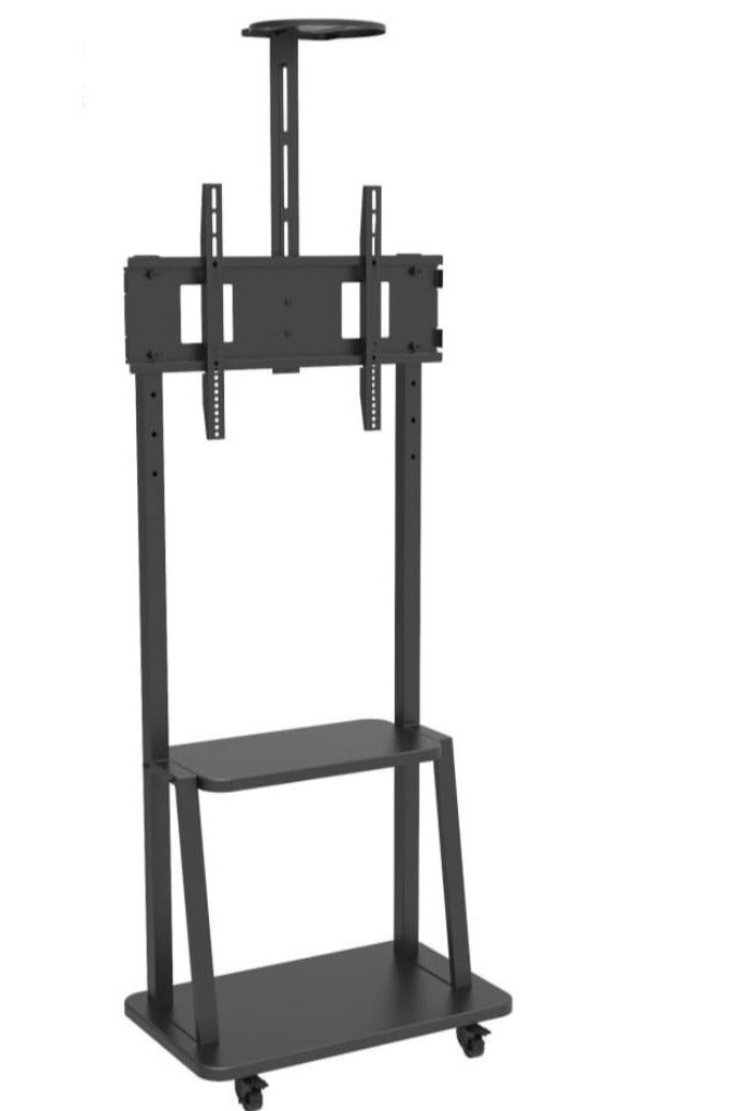 حامل تلفزيون متحرك للشاشات من 32 إلى 80 بوصة – متوافق مع شاشات LCD وLED وOLED – قابل للحركة بعجلات – VESA من 200×200 إلى 410×610 ملم – هيكل قوي