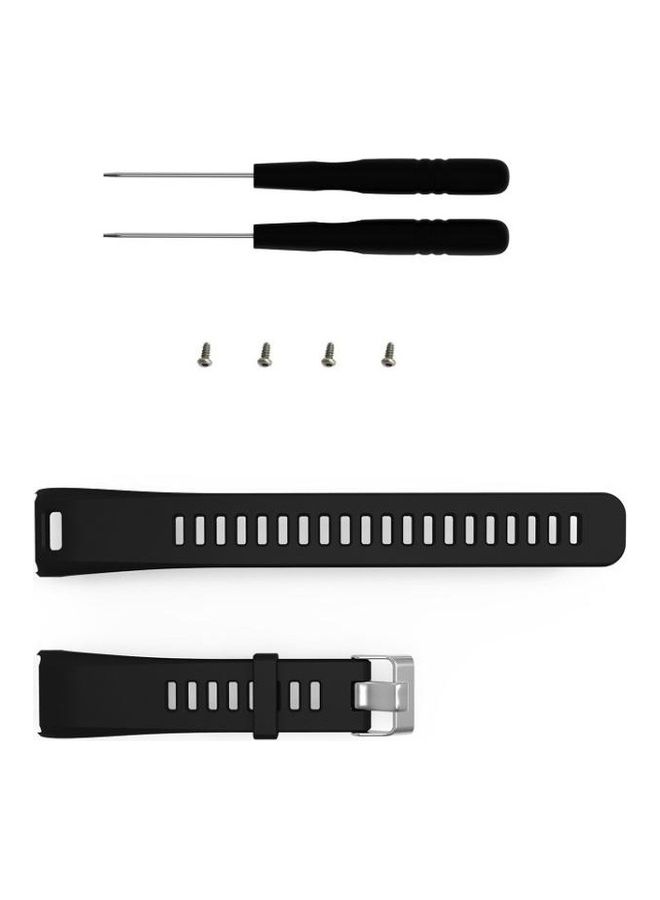 NIBEMINENT Replacement Strap With Accessories For Garmin Vivosmart HR 1 Black - Image 5