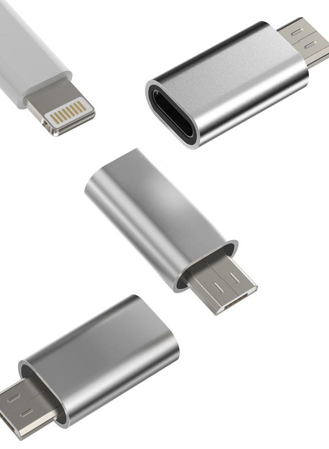 HOYULLI Lightning Female to Micro USB Male Adapter(3Pack)Android Converter for Ipad Samsung Galaxy S7 S6 Edge Nexus 5 Note 6 LG Charge Data Sync Charging Connector Port for iPhone 14 Pro Max 7 8 X Mini Cable - Image 1