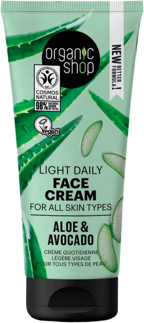 Organic Shop Avocado and Aloe Skincare Light Daily Face Cream 50 ml