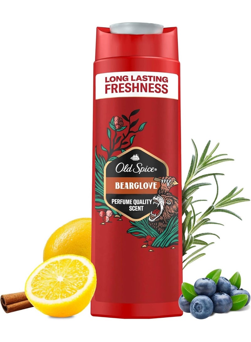Old Spice Bearglove Long-Lasting Freshness Body Men Shower Gel 400ml - Image 2