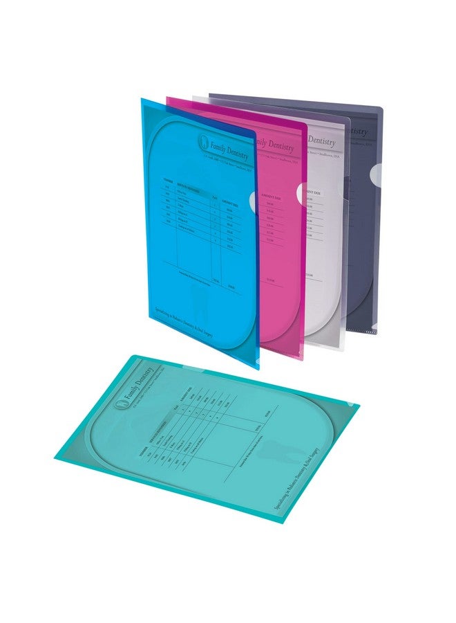 أوفيس ديبوت مجلدات Poly Project View، بحجم حرف، ألوان متنوعة، عبوة من 10 مجلدات، 741361 - Image 1