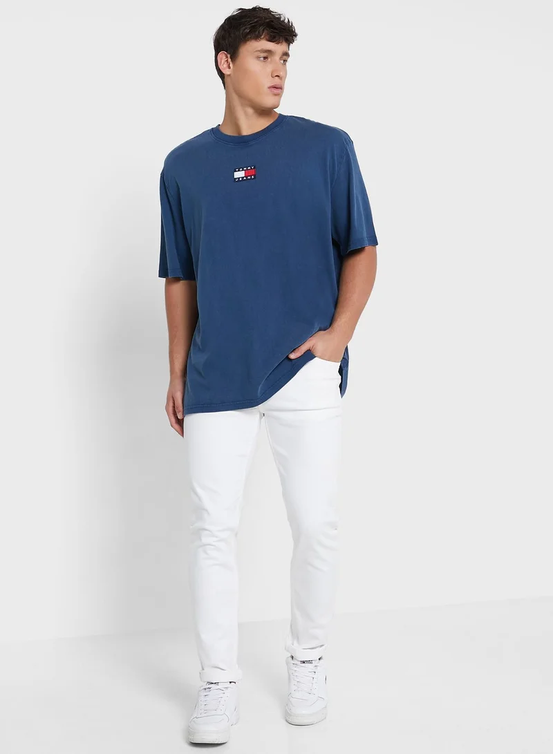TOMMY JEANS Logo Crew Neck T-Shirt
