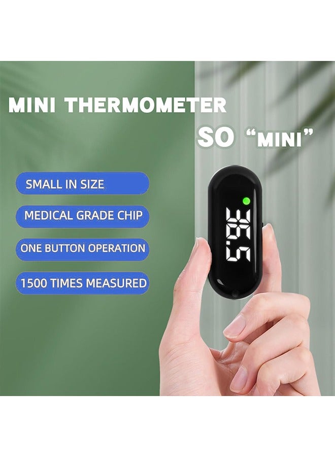 Medical Forehead Thermometer, Rechargeable Thermometer for Adults and Kids, Portable Infrared Digital Thermometer with Fever Alarm and LCD Display, Fast Accurate 1s Instant Results (Black) - Image 2