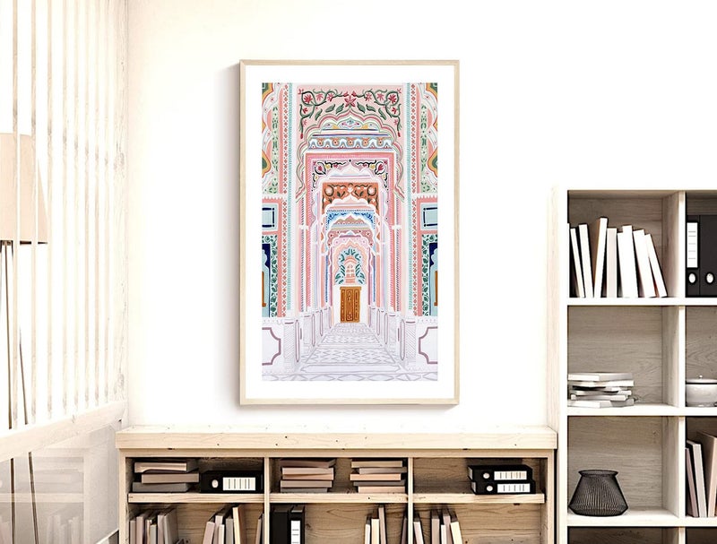 Nationcog Nationcog Patrika Gate  Jaipur Art Print  India Art Print  Travel Print  Travel Poster  Home Decor  Wedding Gift  Housewarming Gift  Home Decor (Unframed) (11x14 in) - Image 4