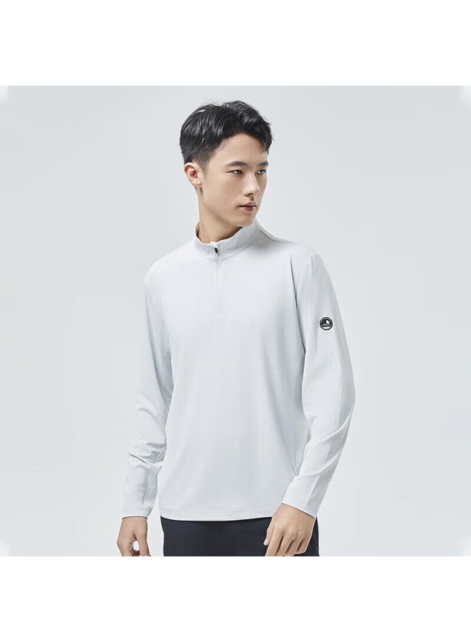 Scaler Outdoor Long-sleeve T-shirt For Men, Spring And Summer New Arrival, Ice Rainbow Silk, Moisture-wicking, Quick-drying, Simple Running Sports Top For Women - Image 5