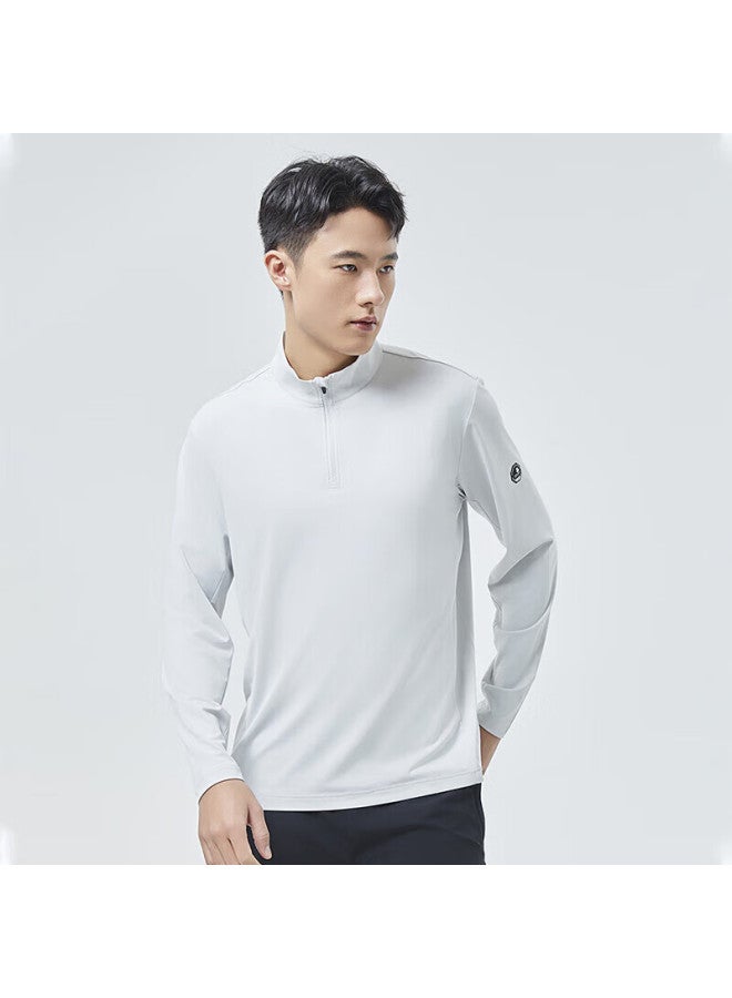 Scaler Outdoor Long-sleeve T-shirt For Men, Spring And Summer New Arrival, Ice Rainbow Silk, Moisture-wicking, Quick-drying, Simple Running Sports Top For Women - Image 3