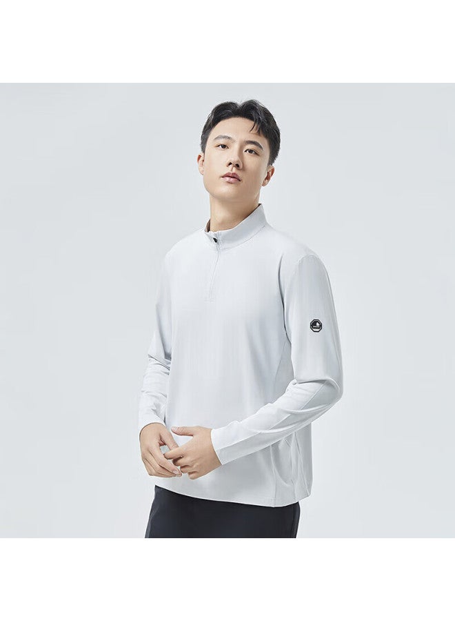 Scaler Outdoor Long-sleeve T-shirt For Men, Spring And Summer New Arrival, Ice Rainbow Silk, Moisture-wicking, Quick-drying, Simple Running Sports Top For Women - Image 4