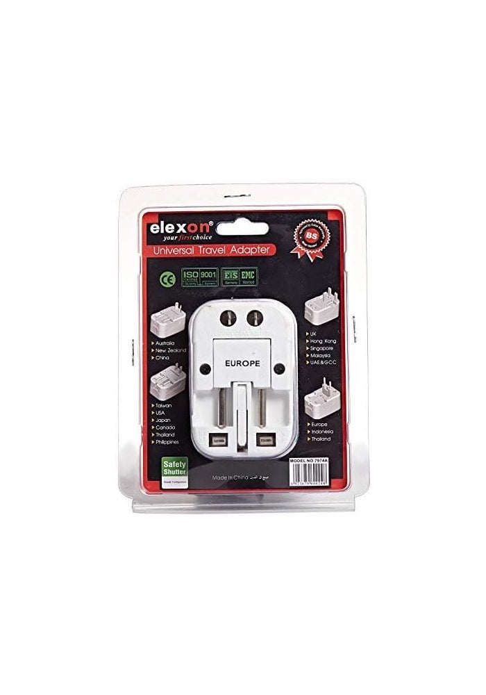 Elexon Universal Travel Adapter with Surge Protection - Image 2