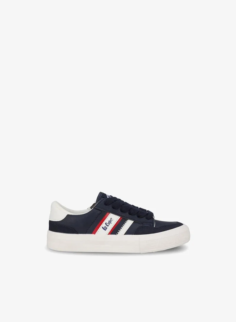 Lee Cooper Boys Logo Print Lace-Up Ankle Sneakers