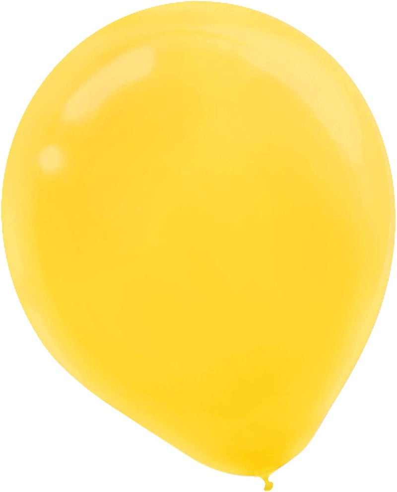 Amscan Yellow Sunshine Latex Balloons 5 Pack Of 50 Perfect For Any Event