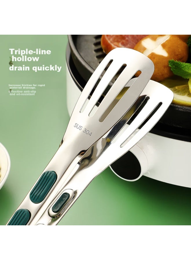 GRASEY Guangyi 304 Stainless Steel Multifunctional Food Tongs, Cake Tongs, Steak Tongs, Barbecue Bread Pastry Tongs, Baking Tongs Gy8653  - Image 4