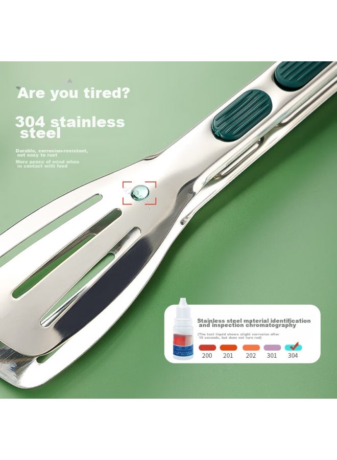 GRASEY Guangyi 304 Stainless Steel Multifunctional Food Tongs, Cake Tongs, Steak Tongs, Barbecue Bread Pastry Tongs, Baking Tongs Gy8653  - Image 3