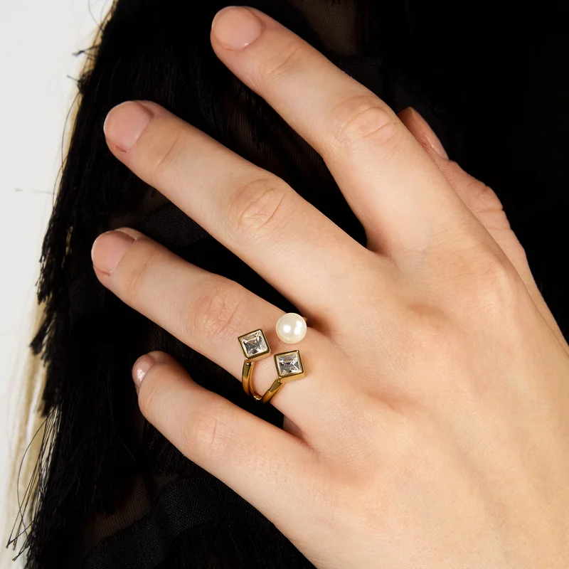 Karl Lagerfeld  Pearl collection Womens's   Ring - KLAYR23012 for Women | Best Price UAE