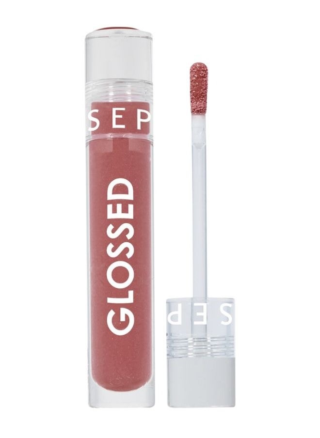 SEPHORA - SEPHORA COLLECTION Glossed Lip Gloss 100. Busy - Pure Finish, Glitter Finish & Hydrating Lip Gloss (5ml) – Lightweight, Non-Sticky & Long-Lasting Formula - Image 1