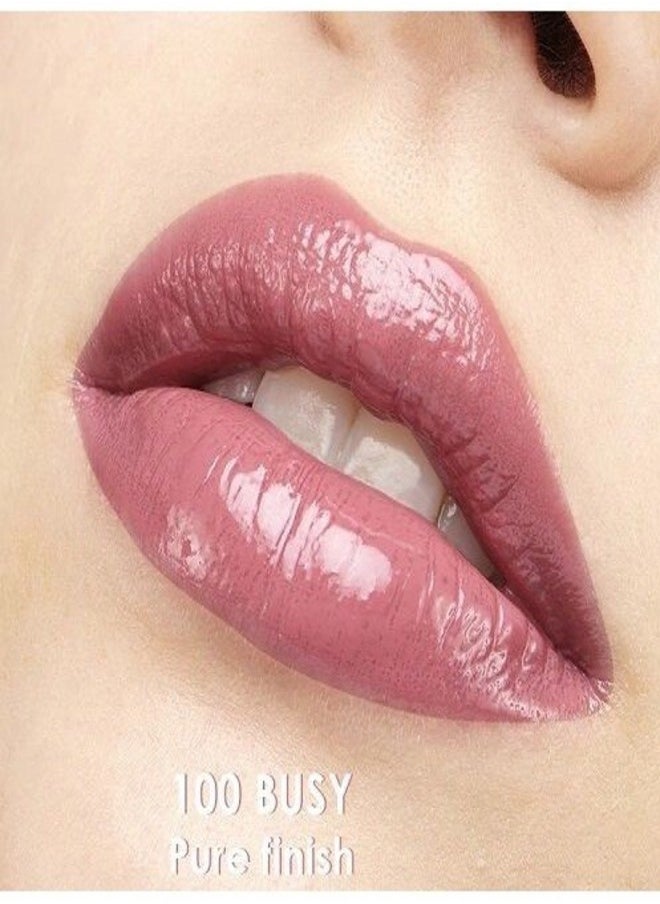 SEPHORA - SEPHORA COLLECTION Glossed Lip Gloss 100. Busy - Pure Finish, Glitter Finish & Hydrating Lip Gloss (5ml) – Lightweight, Non-Sticky & Long-Lasting Formula - Image 1