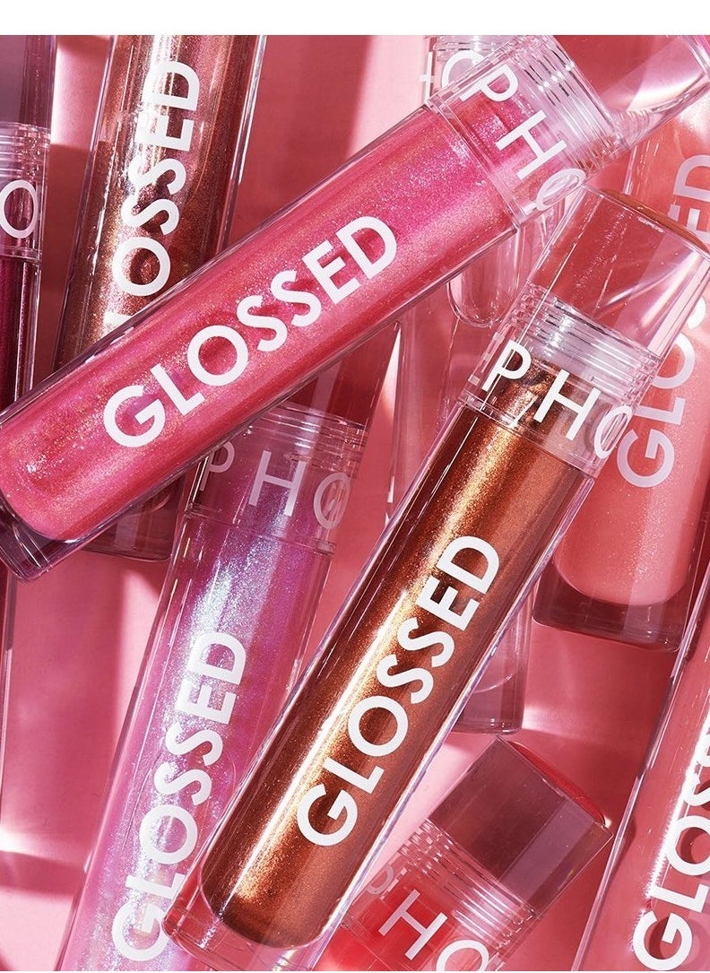 SEPHORA - SEPHORA COLLECTION Glossed Lip Gloss 100. Busy - Pure Finish, Glitter Finish & Hydrating Lip Gloss (5ml) – Lightweight, Non-Sticky & Long-Lasting Formula - Image 1