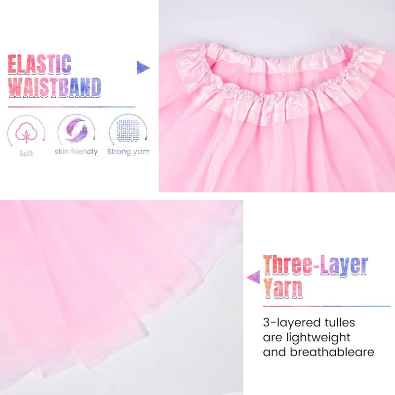 Simplicity Women's Adult Classic Elastic 3 or 4 Layered Tulle Tutu Skirt - Image 3