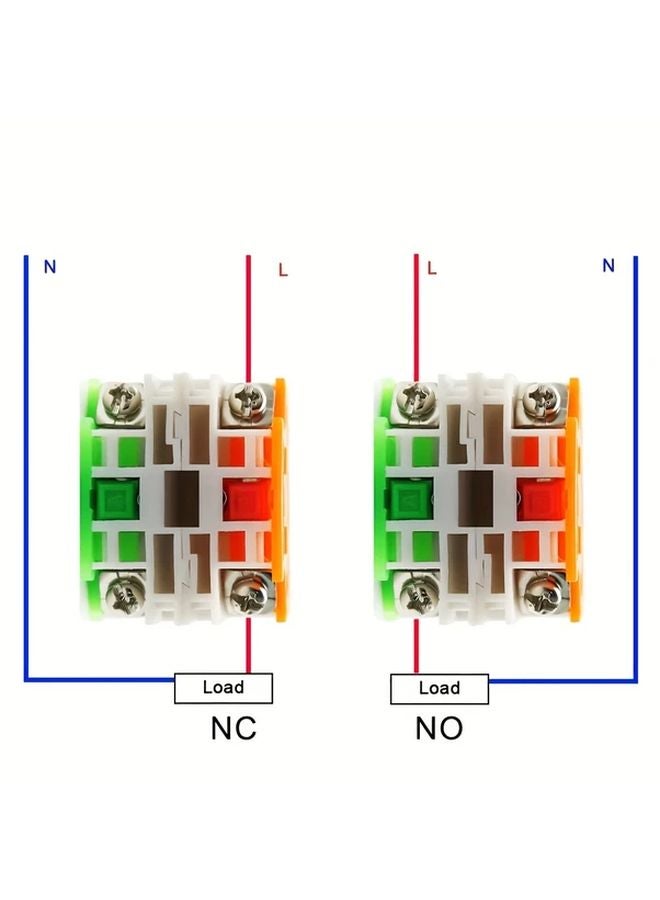 مفتاح توقف طارئ ثقيل DPST، 1 NO 1 NC، 10 أمبير 660 فولت، غطاء عيش الغراب أحمر - Image 3