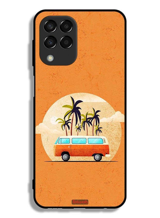 Tolwak Samsung Galaxy M33 Protective Case Cover Bus Art - Image 2