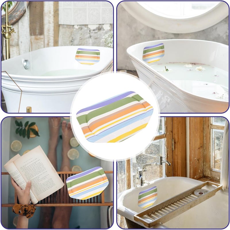 Bath Tub Pillow Headrest with Suction Cups, Soft Foam Bathtub Neck Support for Spa, Hot Tub, and Bathroom Relaxation, Suitable for Home and Travel Use - Image 3