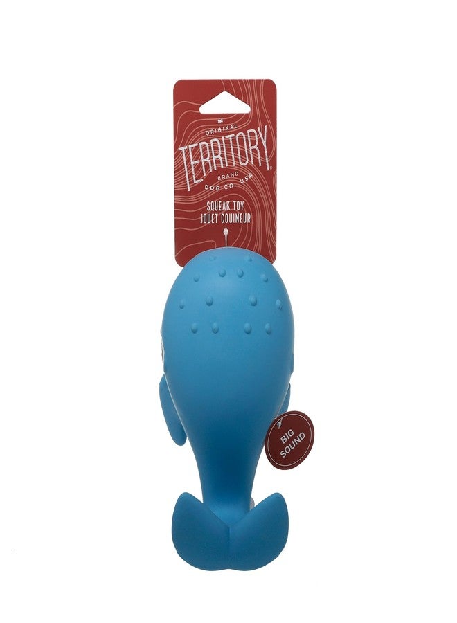 Territory Sea Squeaker Natural Rubber Animal Dog Toy for Small Medium Large Dog Toy, Whale - Image 3