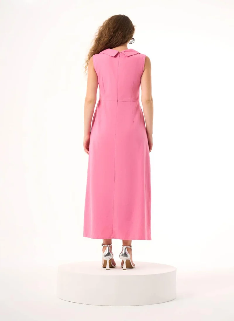 MIZALLE Button-Front Midi Dress