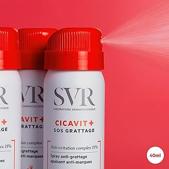 SVR SVR CICAVIT SOS UltraRapid AntiItch Relief Face and Body Spray for Soothing and Cooling Itchy and Damaged Skin Alll Ages 40ml  - Image 2