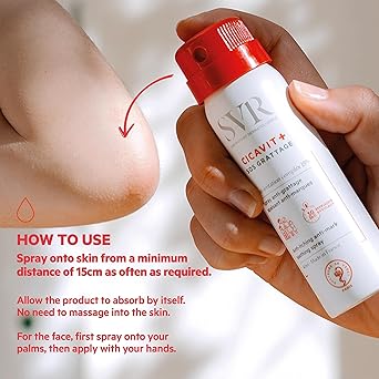 SVR SVR CICAVIT SOS UltraRapid AntiItch Relief Face and Body Spray for Soothing and Cooling Itchy and Damaged Skin Alll Ages 40ml  - Image 4