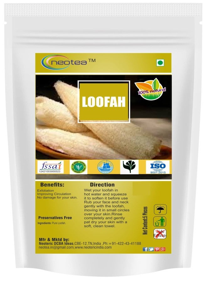 Neotea Natural Loofah - 10 Piece (Beige) - Image 1