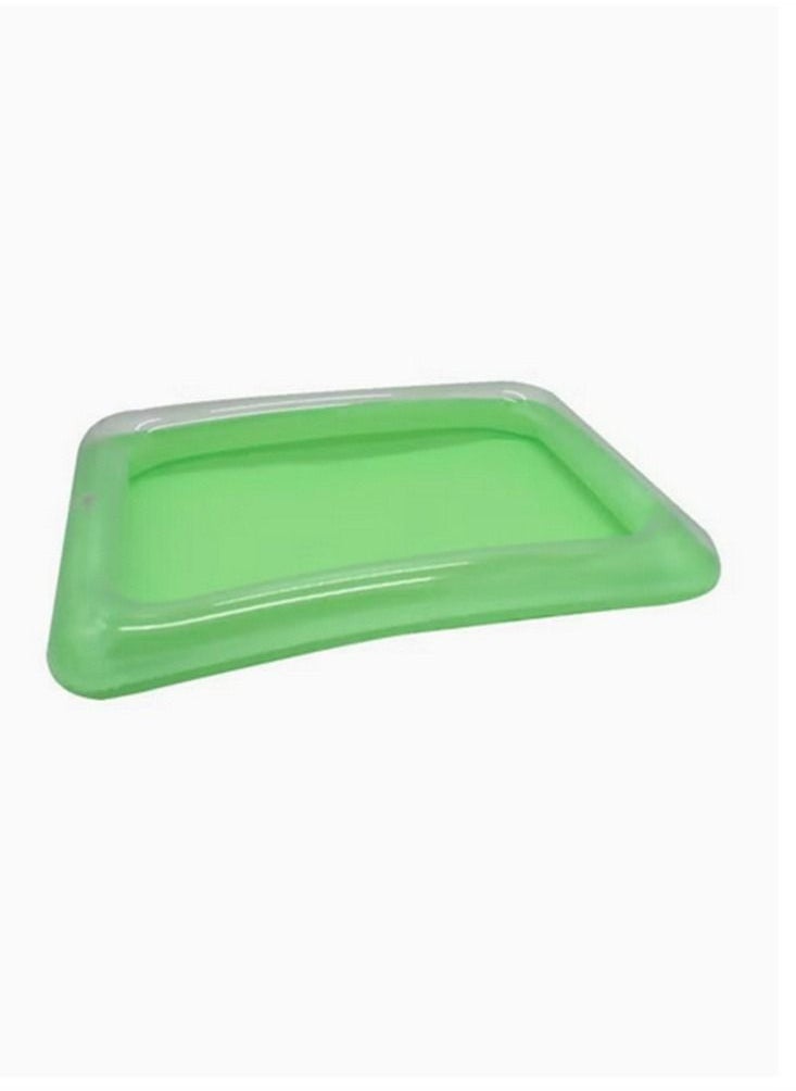 Generic - 4-Piece Portable Inflatable Sandbox Plate for Kinetic Sensory Activities Sand Blow Up Play Tray Education Toy Random Color 40*28cm - Image 1