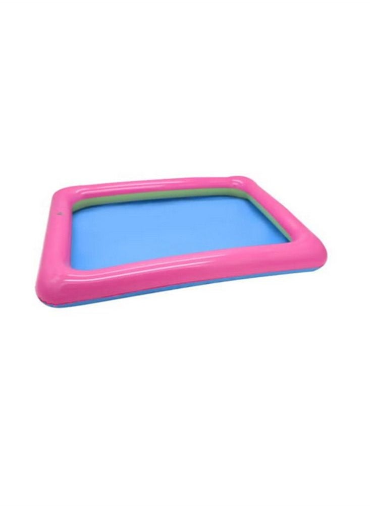 Generic - 4-Piece Portable Inflatable Sandbox Plate for Kinetic Sensory Activities Sand Blow Up Play Tray Education Toy Random Color 40*28cm - Image 1