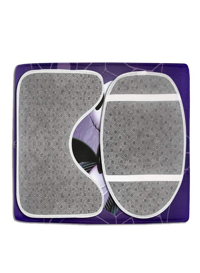 Granbey 3 Piece Super Plush Non-Slip Bath Mat Rug Set Halloween Toilet Carpet Rugs - Image 5